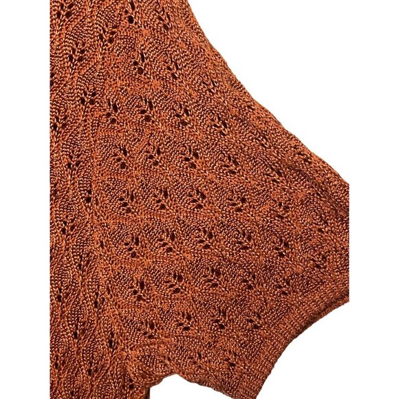 NWT VTG Norton McNaughton Women Open texture Knit Top Small Crew-neck USA Mature - Picture 5 of 16